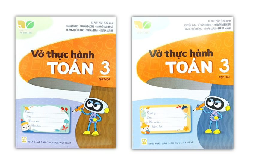 Sách - Combo Vở thực hành Toán lớp 3 - tập 1 + Tập 2 - (Kết nối tri thức với cuộc sống)