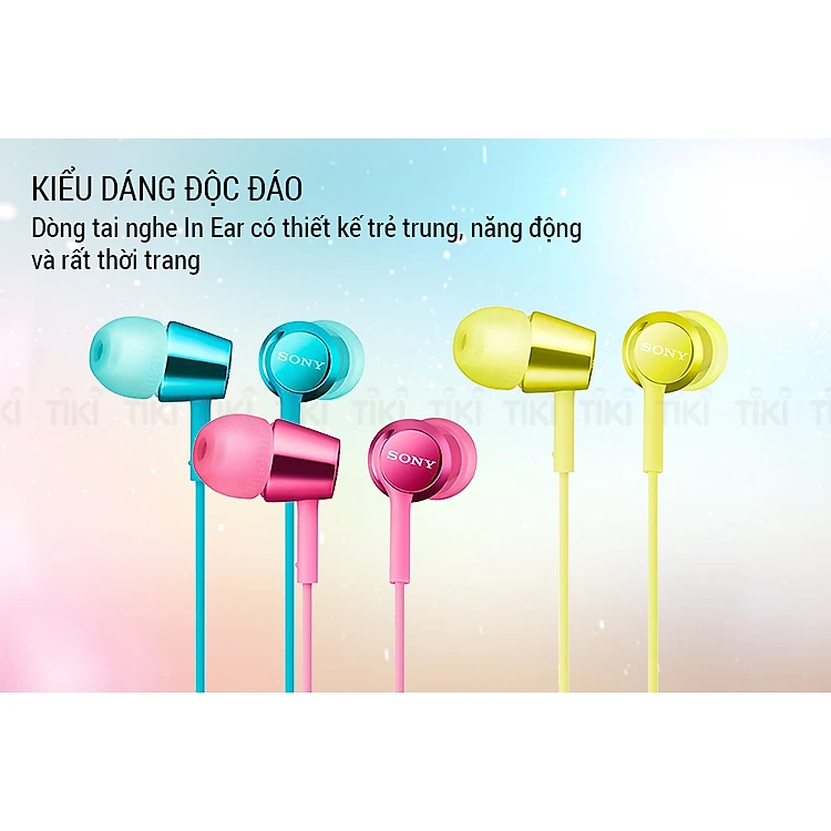 Tai Nghe Nhét Tai Sony MDR-EX155AP - Hàng Chính Hãng