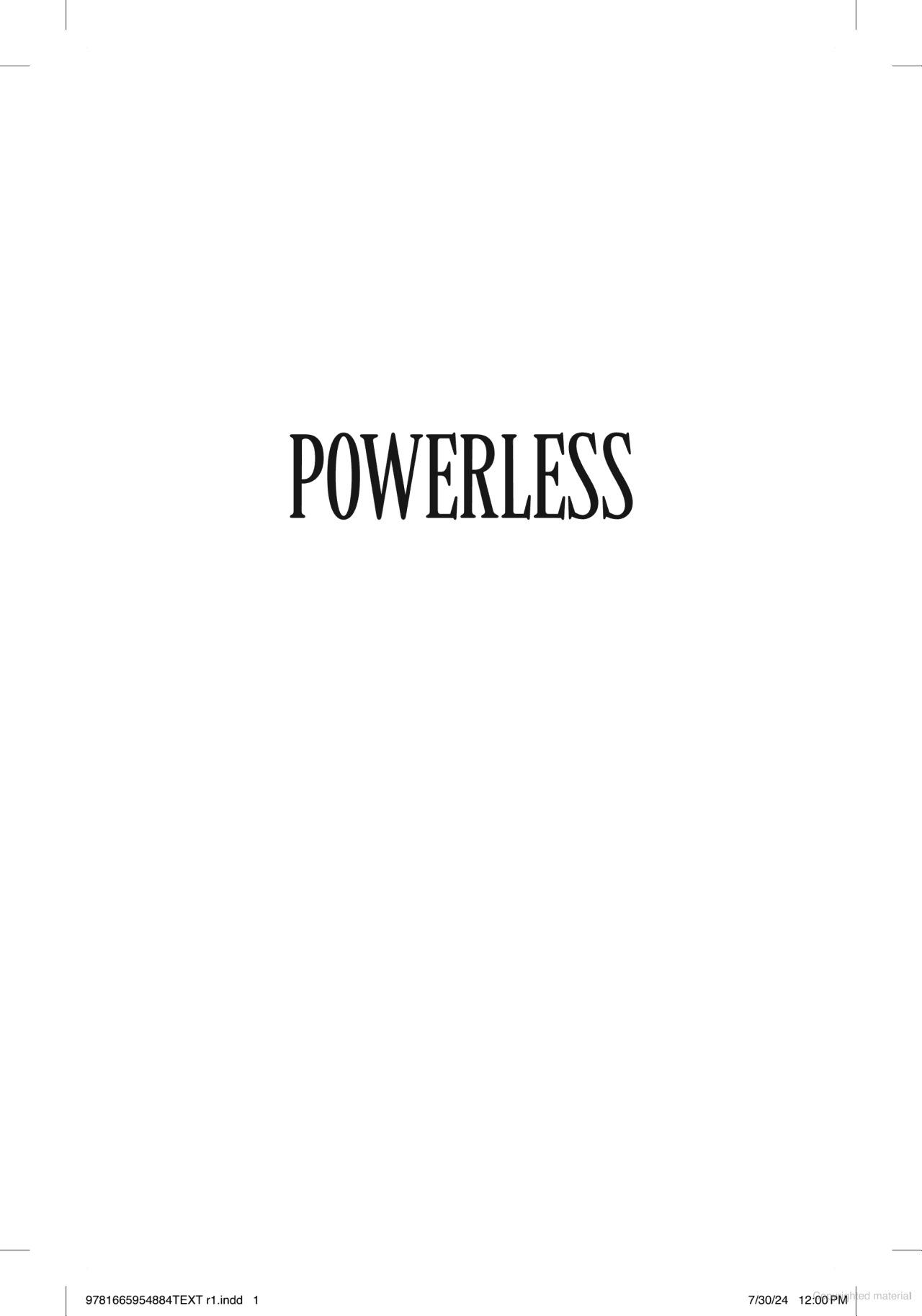 Sách ngoại văn: Powerless - Ultra Deluxe Edition - Hardback