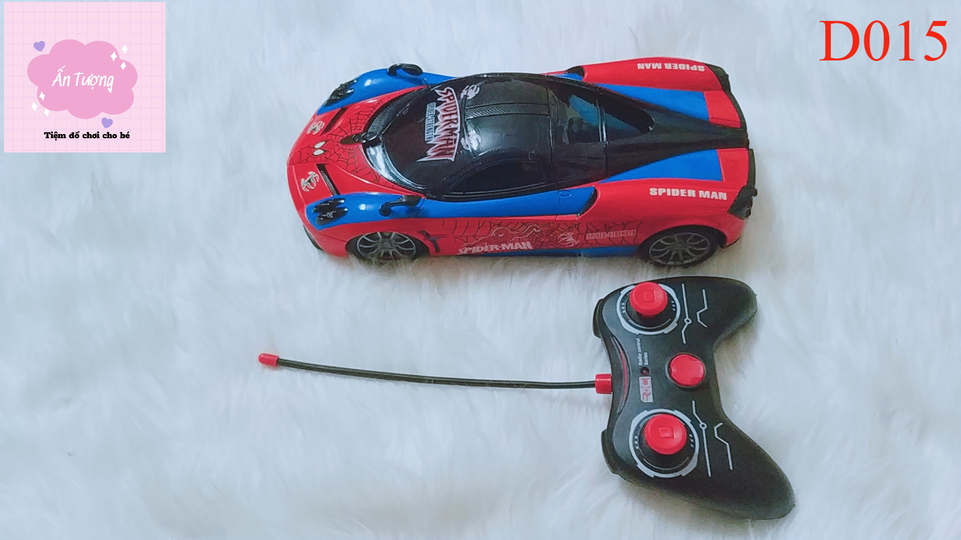Xe Điều Khiển Từ Xa người Nhện, spider man, Điều Khiển Từ Xa cao cấp full phụ kiện