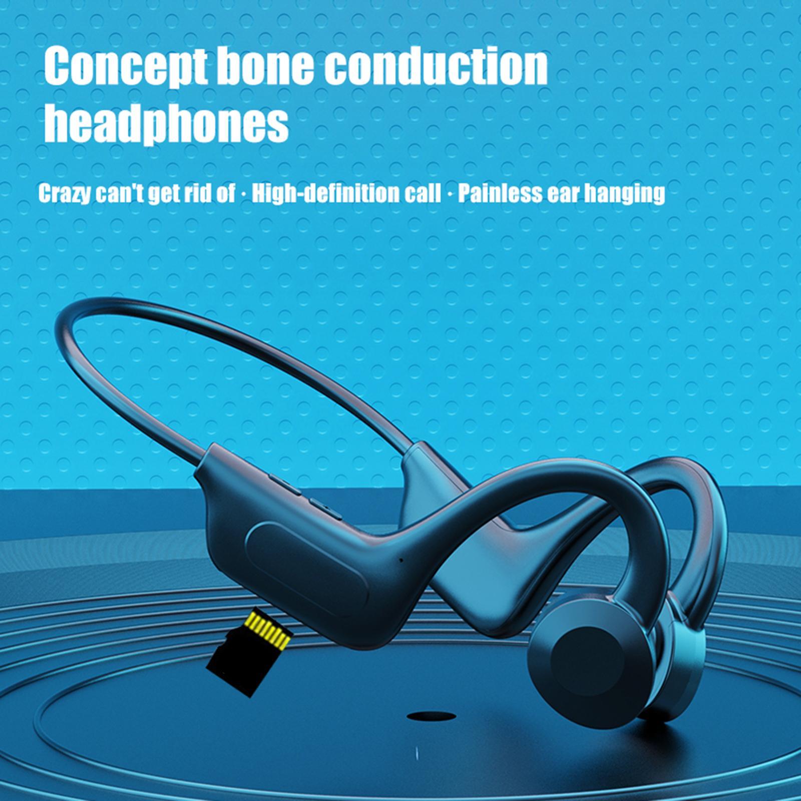 3X Open Ear Bone Conduction Headphone Wireless Headset Flexible for Sports