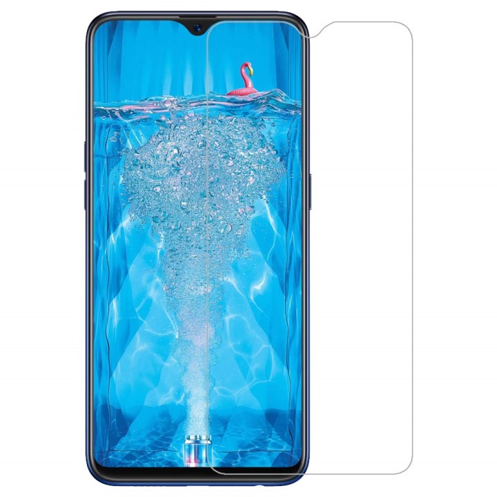 Kính cường lực cho Oppo F9 nhám chống vân tay/ full màn hình/ không viền màu