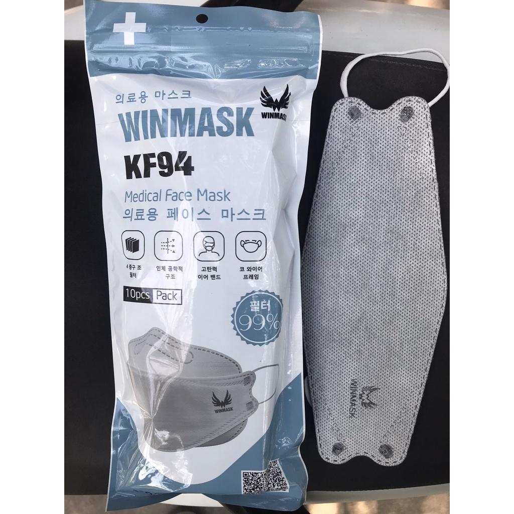 Khẩu trang KF94 Winmask kháng khuẩn Hàn Quốc 4 lớp chất liệu siêu mềm mại