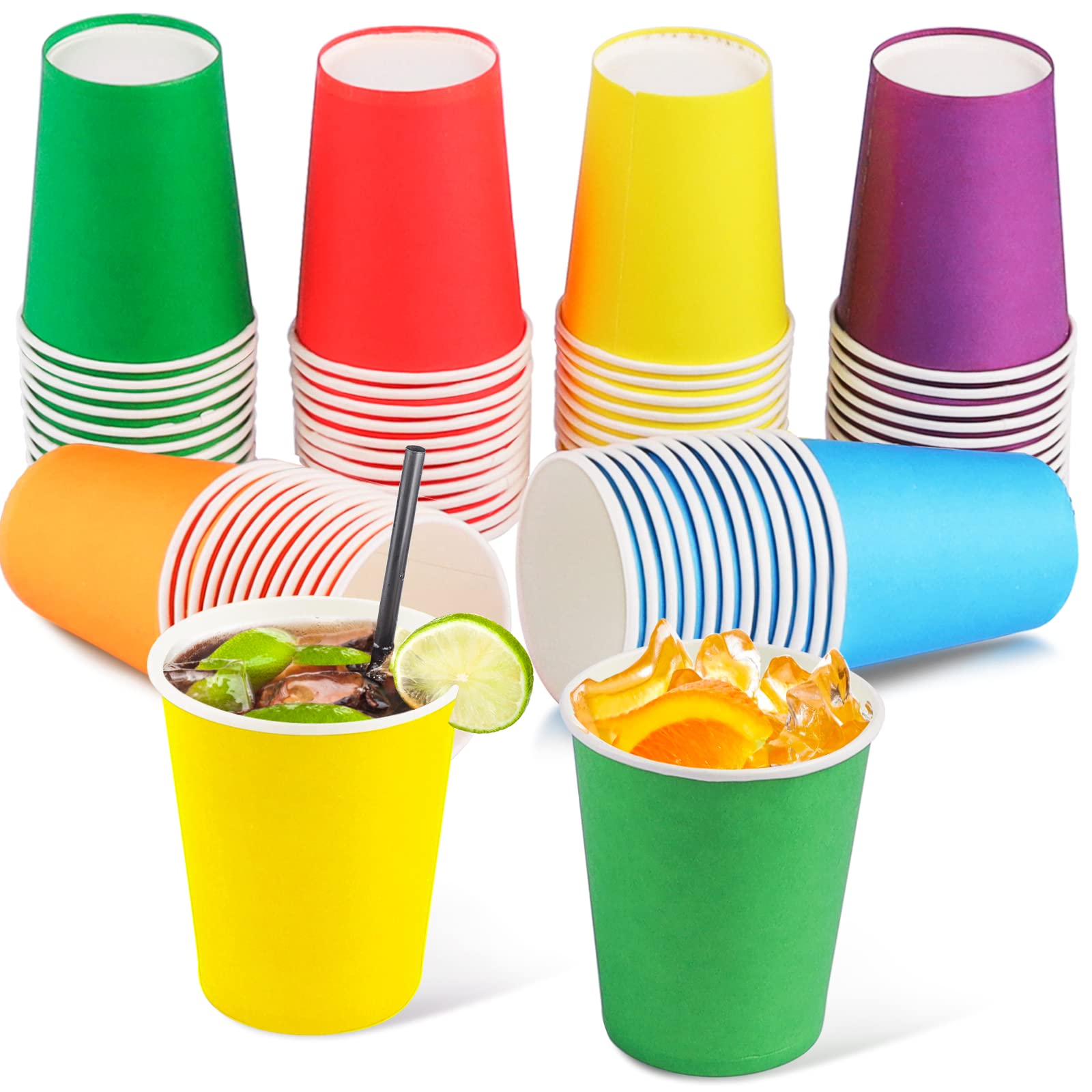 Set 25 cốc giấy màu sắc Maruki 205ml