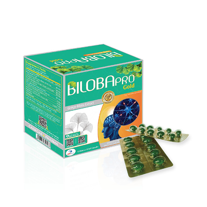 TPBVSK Viên uống bổ não BILOBApro GOLD - Năng lượng nuôi dưỡng trí não