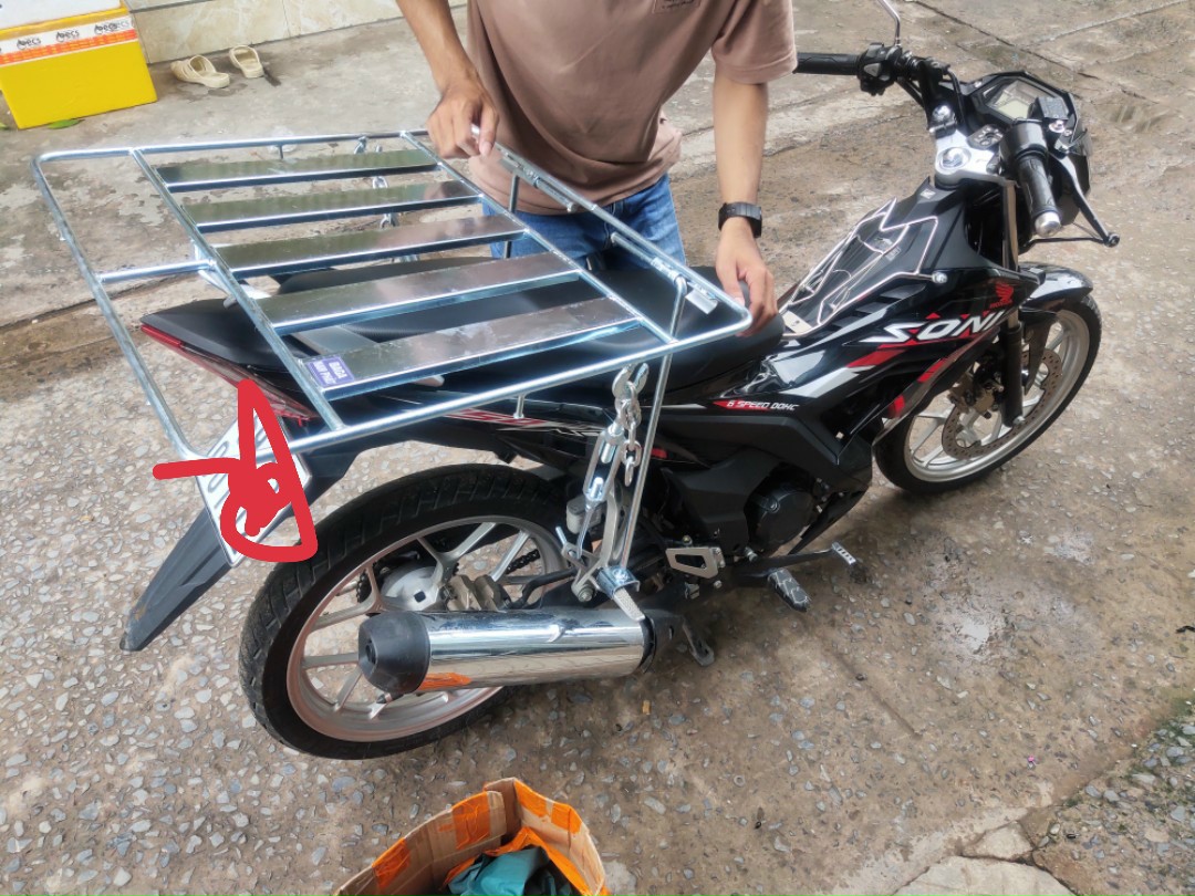Baga chở hàng 66cm x 60cm cho tất cả các loại xe Honda, Yamaha, Suzuki, SYM