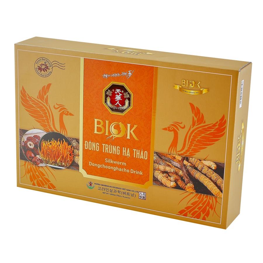 Nước Uống Đông Trùng Hạ Thảo BIOK Tăng Cường Miễn Dịch (70 ml x 15 gói)