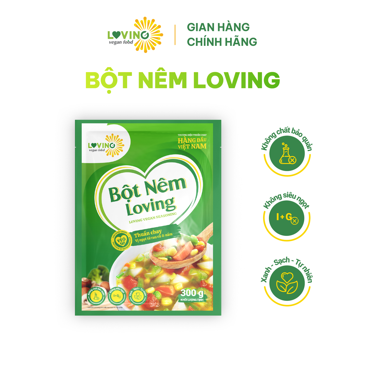 Bột Nêm Loving Thuần Chay Gói 300gram