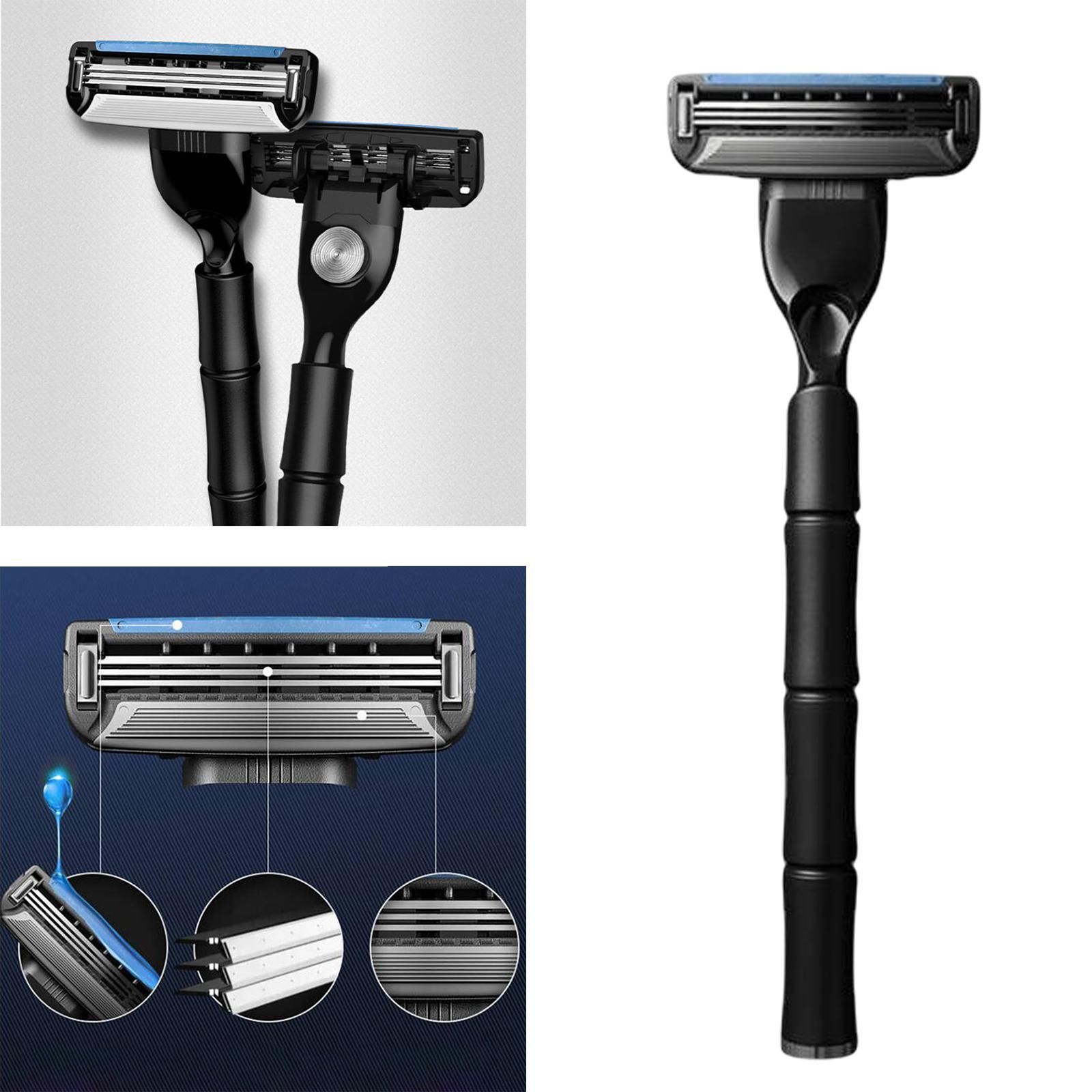 Safety Razor 3-Layer Blade Whole Body Washing for Face Beard Hair Removal