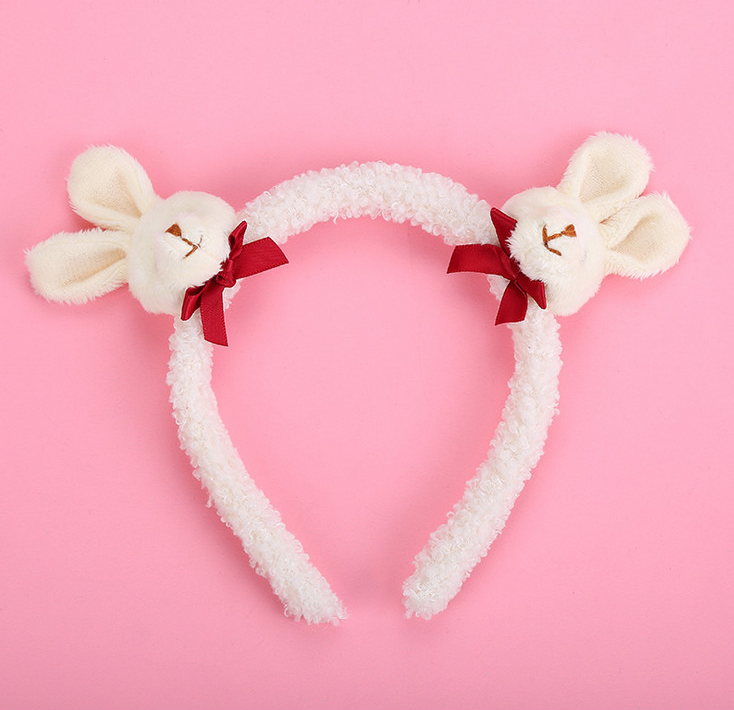 Cài Tóc Thỏ Con Lông Xù Siêu Cute