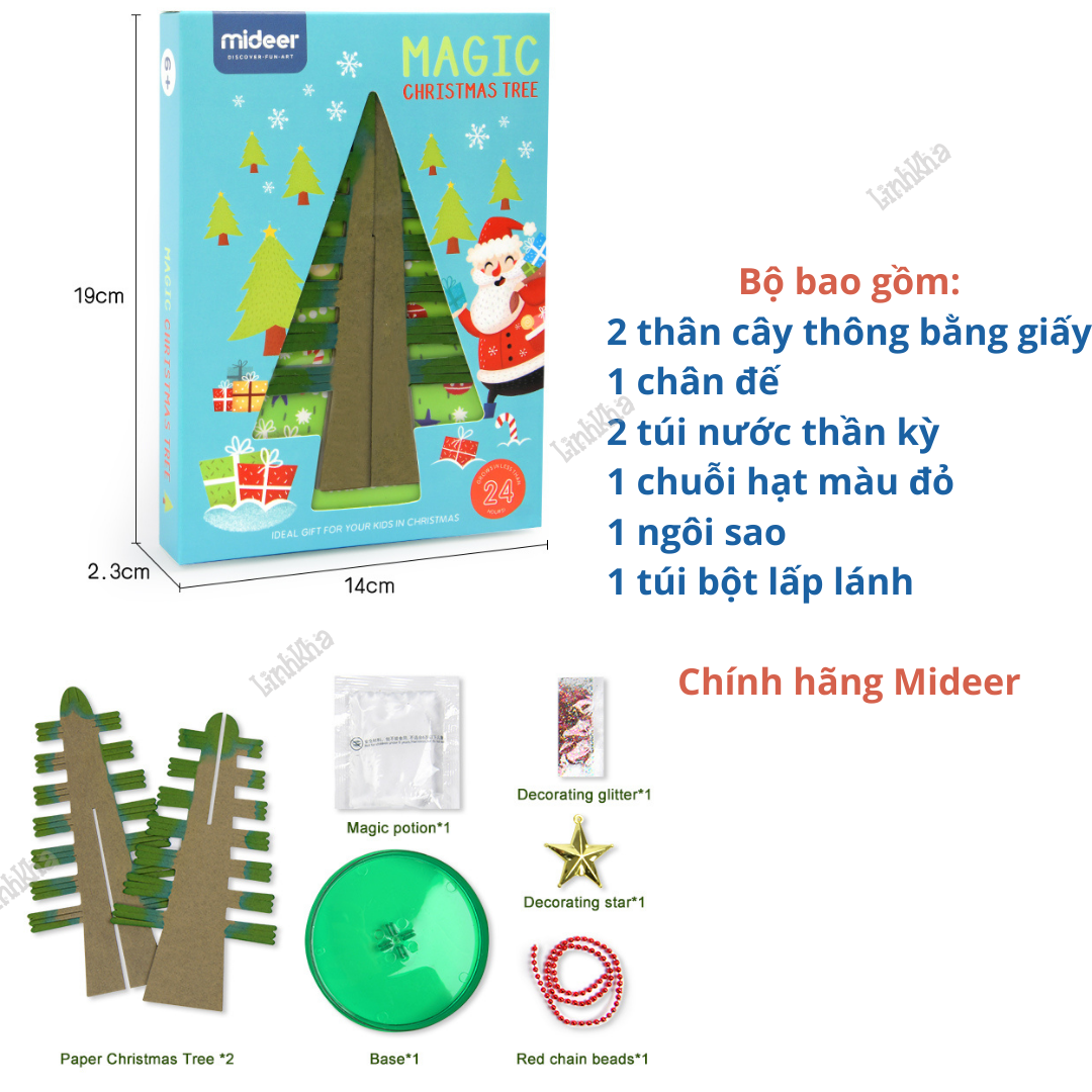 Đồ Chơi Noel Cây Thông Thần Kỳ Tự Nở Hoa Tuyết Cho Bé Từ 6 Tuổi - Mideer MD4052