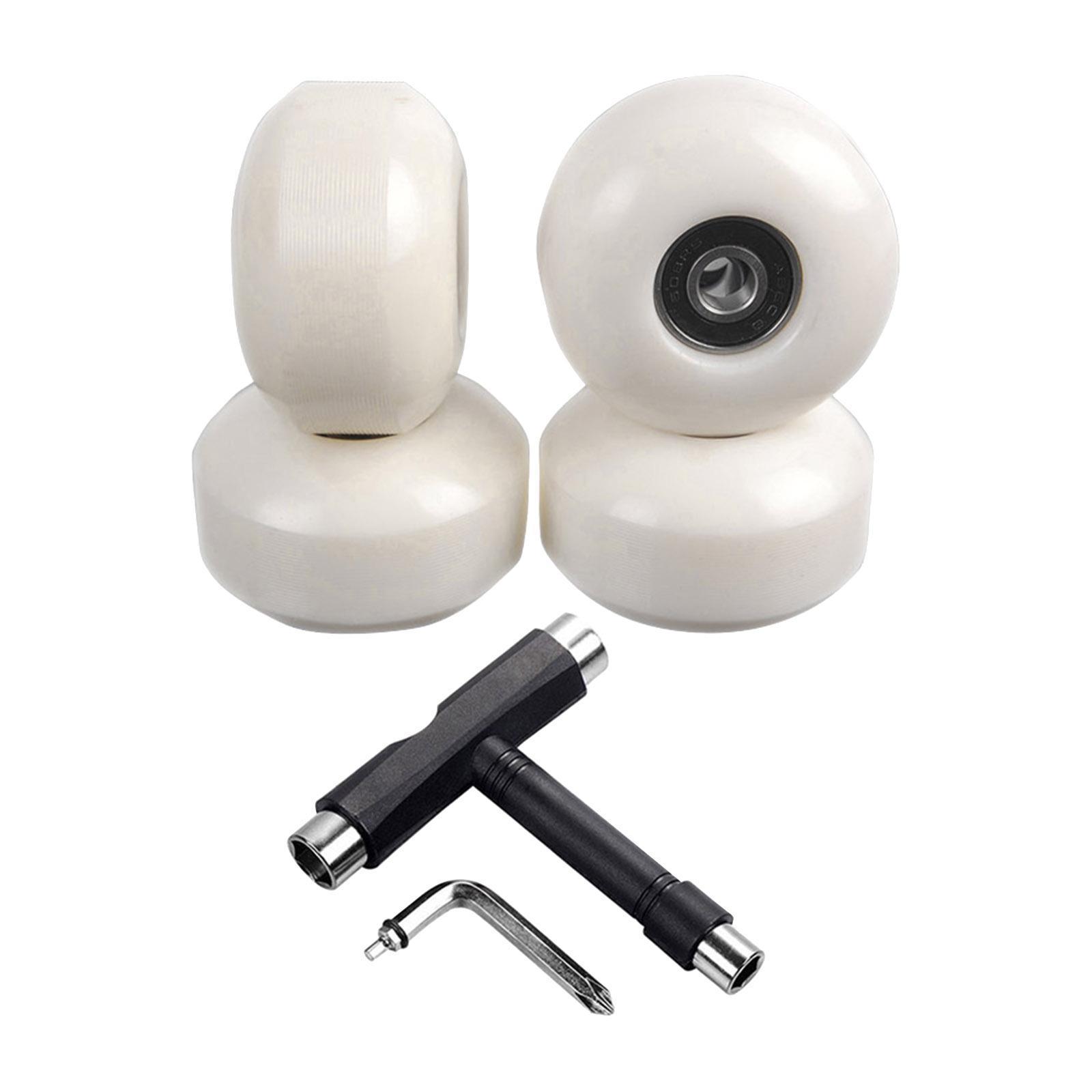 95A Skateboard Wheels 608S ABEC  Wrench Spanner White
