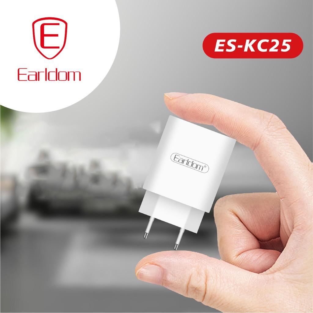 Củ sạc &amp; sạc bộ Earldom 18W ES - KC25 - Hàng chính hãng