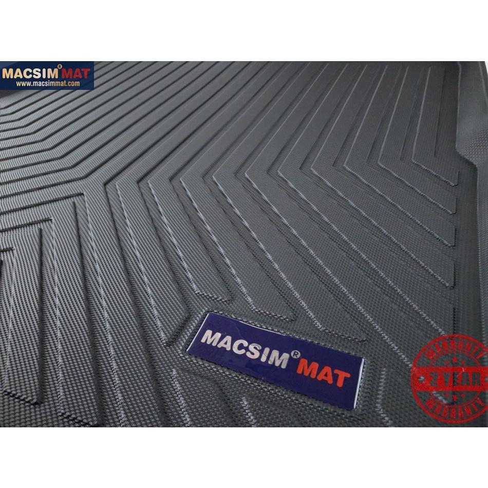 Thảm lót cốp xe ô tô VOLKSWAGEN Passat 2019-đến nay nhãn hiệu Macsim chất liệu TPV cao cấp màu đen(332)