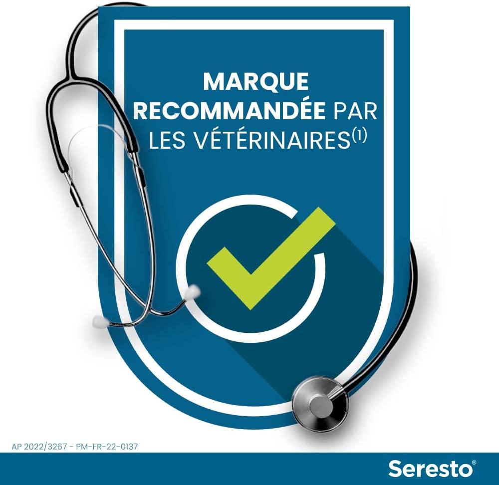 Chó Seresto - Vòng cổ bọ chét và ve cho chó lớn - hơn 8 kg - 2 vòng cổ