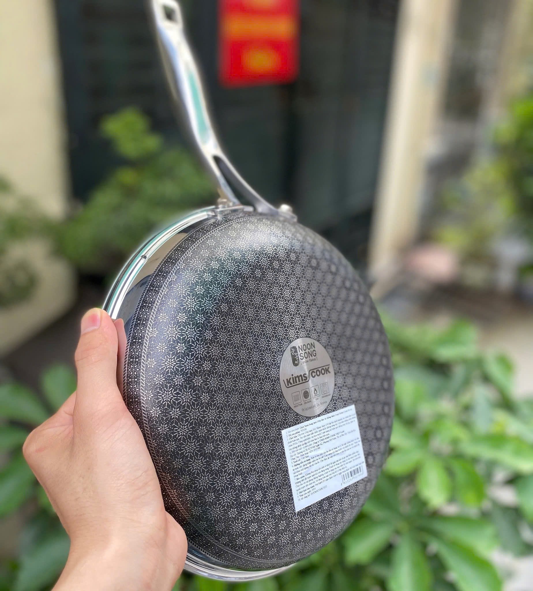 Chảo chống dính 2 mặt Inox 3 lớp đúc liền khối Blackcube Noon Song bếp từ 20/22/24/26cm