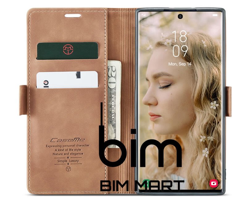 Bao da Caseme cao cấp dành cho Samsung Galaxy S22 Ultra - Hàng Nhập Khẩu