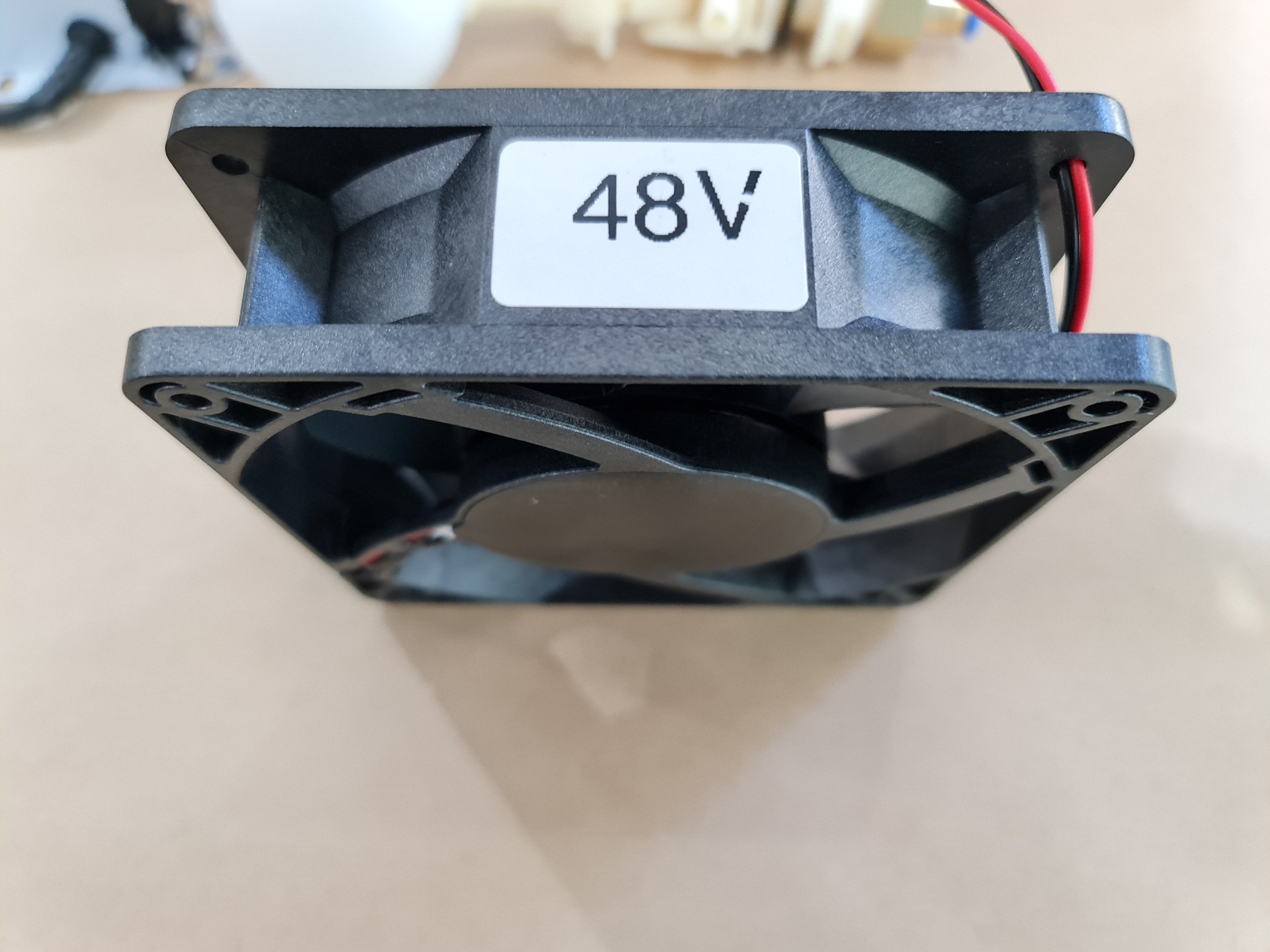 Combo 2 quạt vuông 48V màu đen chống ẩm dành cho hệ thống phun sương  - new