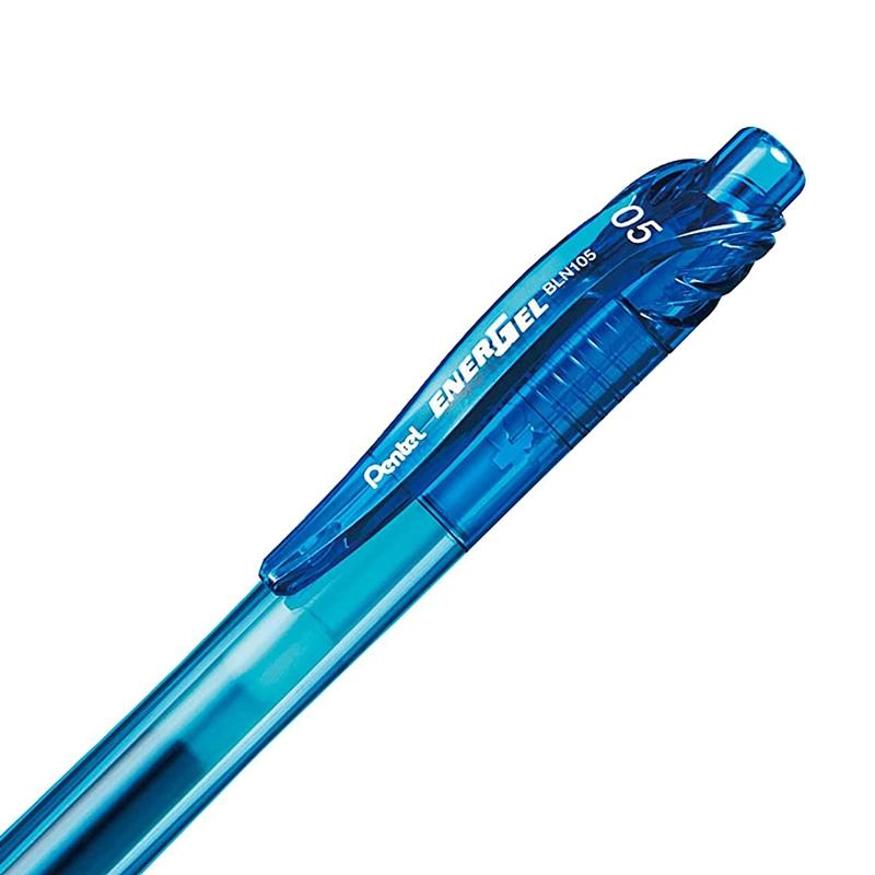 Bút Bi Gel EnerGel 0.5 mm - Pentel BLN105-S - Mực Xanh Da Trời