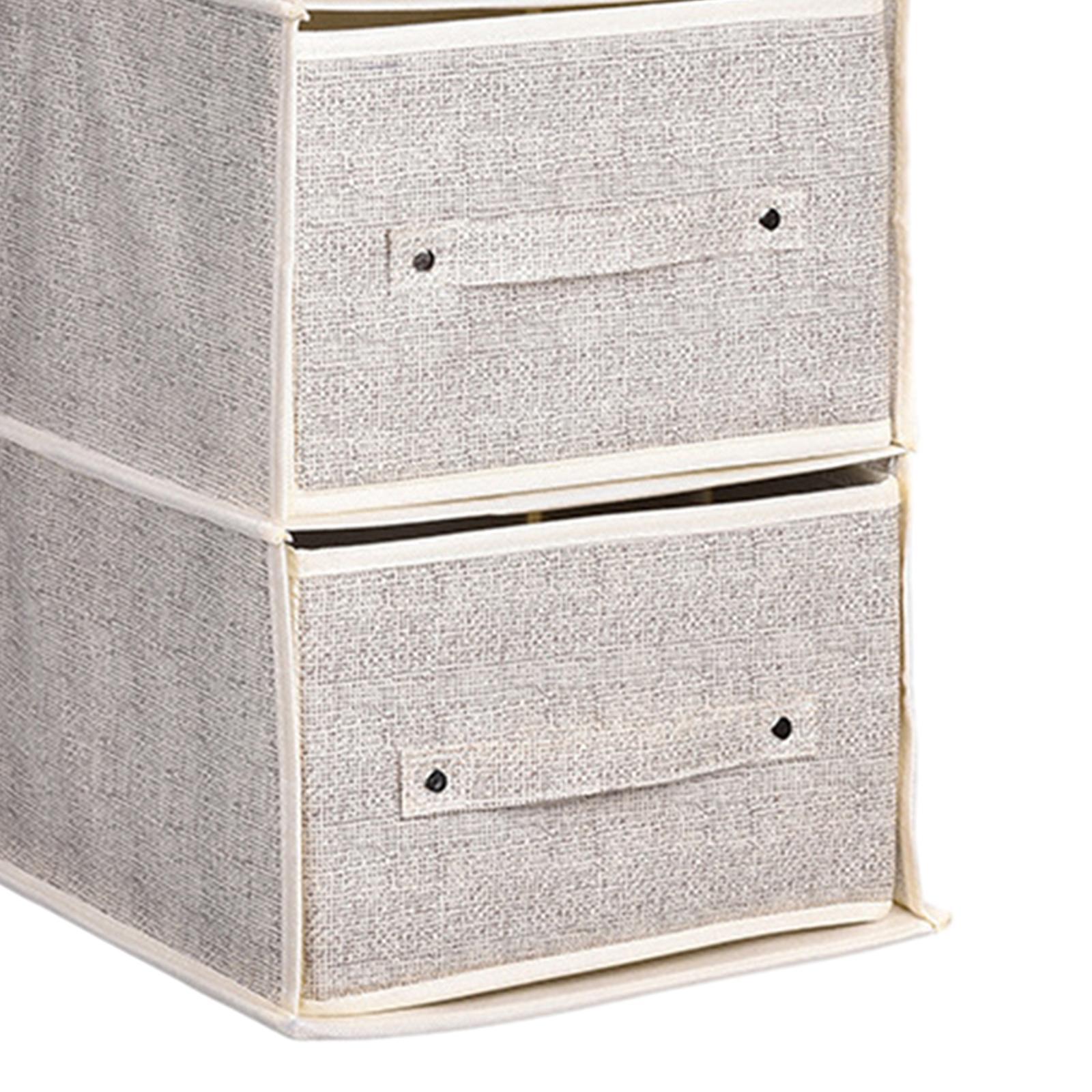 Hanging Closet Organizer with Drawers Wardrobe Storage Bag Portable Hanging Shelf for Bedroom for Shirts Socks Jeans Sweaters