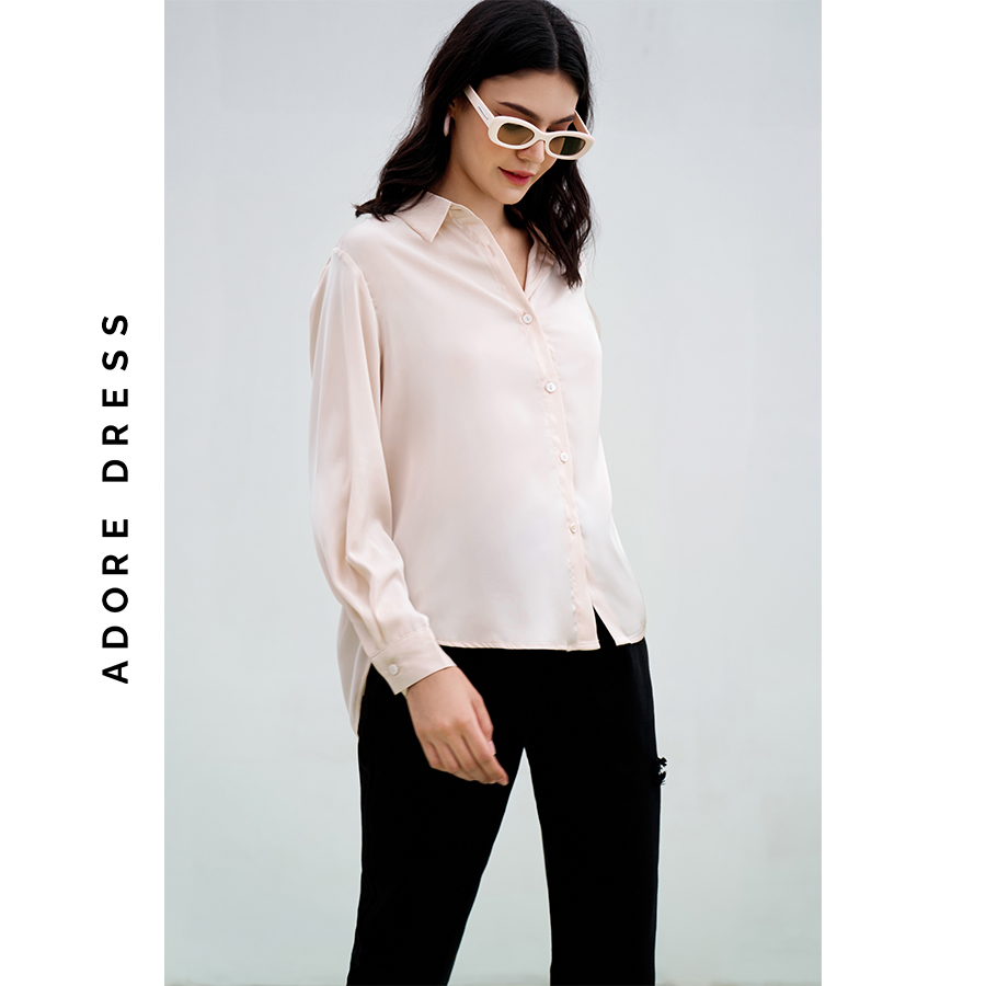 Áo sơ mi lụa basic 3 màu 2SH0095 ADORE DRESS