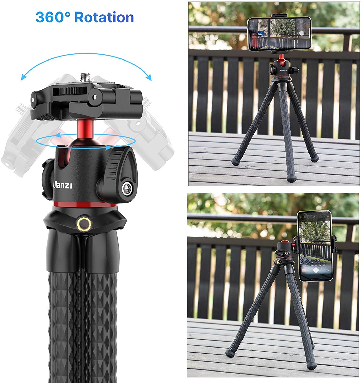 Ulanzi MT-33, Chân Tripod Bạch Tuộc Đa Năng Cho Máy Ảnh, Điện Thoại, Tải Trọng Lến Đến 2Kg - Hàng Chính Hãng