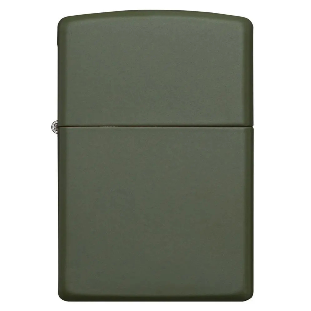 Bật Lửa Zippo Classic Matte Green Xanh Lá Chính Hãng Mỹ - Phong Cách Mạnh Mẽ, Không Dấu Vân Tay, Bền Bỉ Theo Năm Tháng, Bảo Hành Trọn Đời