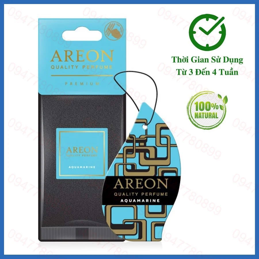 Lá thơm treo ô tô Areon Aquamarine – hương Biển