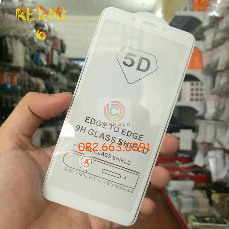 Kính Cường lực dành cho Xiaomi Redmi 6/6A full màn, full keo, chuẩn đẹp