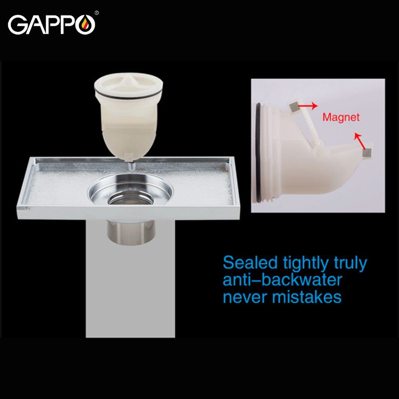 THOÁT SÀN ĐỒNG ĐÚC CAO CẤP NHẬP KHẨU NGA GAPPO G81052 MÀU CROME NGĂN MÙI TUYỆT ĐỐI - HÀNG CHÍNH HÃNG