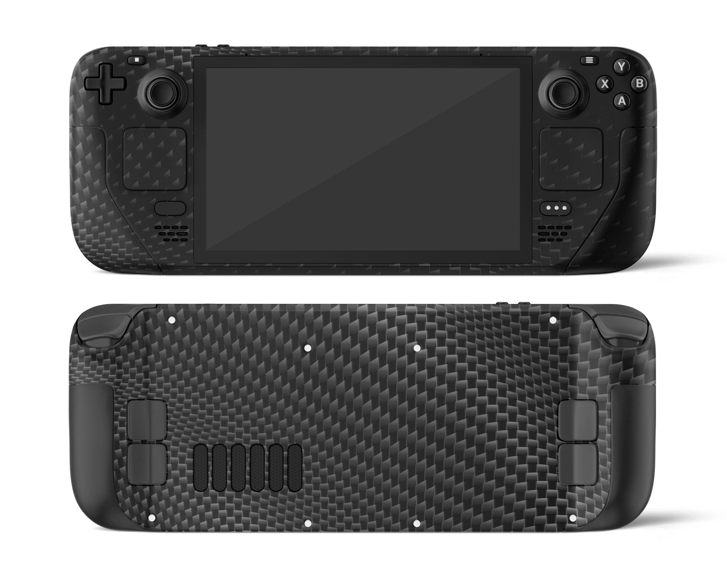 Skin dán Steam Deck mẫu 3D Carbon Fibre (Đã cắt sẵn chi tiết, dễ dán)