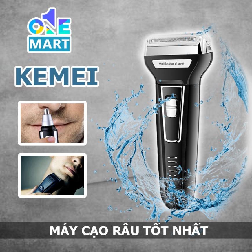 Máy cạo râu tông đơ cắt tóc máy tỉa lông mũi 3 trong 1 Keimei KM - 6558