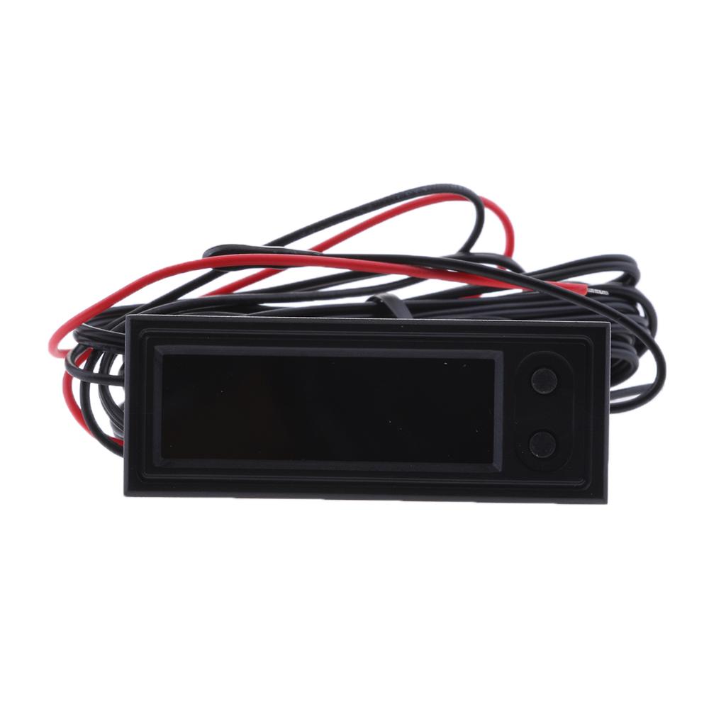 Car LCD Digital Backlight Automotive Temperature Clock Voltmeter Accessories Red