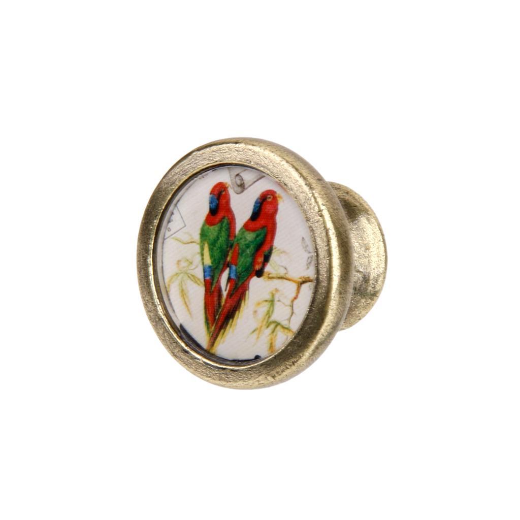 2x Vintage Round Cabinet Door Cupboard Drawer Dresser Pulls Handle Knobs #1