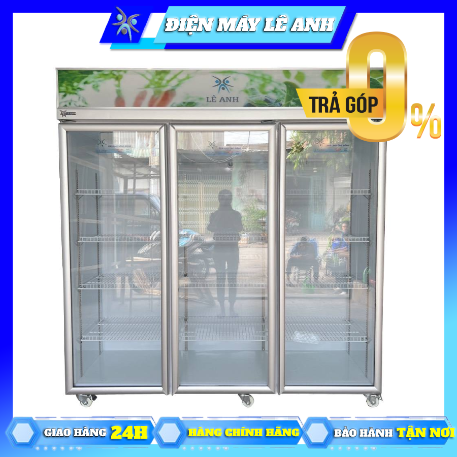 Tủ mát 3 cửa Đài Loan 1600L HP-1600AT - Tủ mát bánh kem - BẢO HÀNH 24 THÁNG