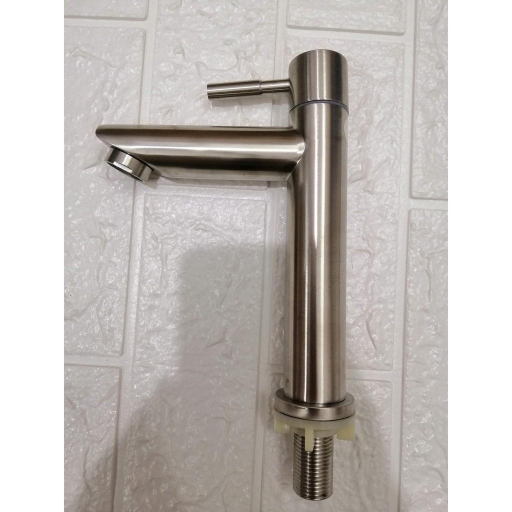 Vòi lavabo lạnh inox 304