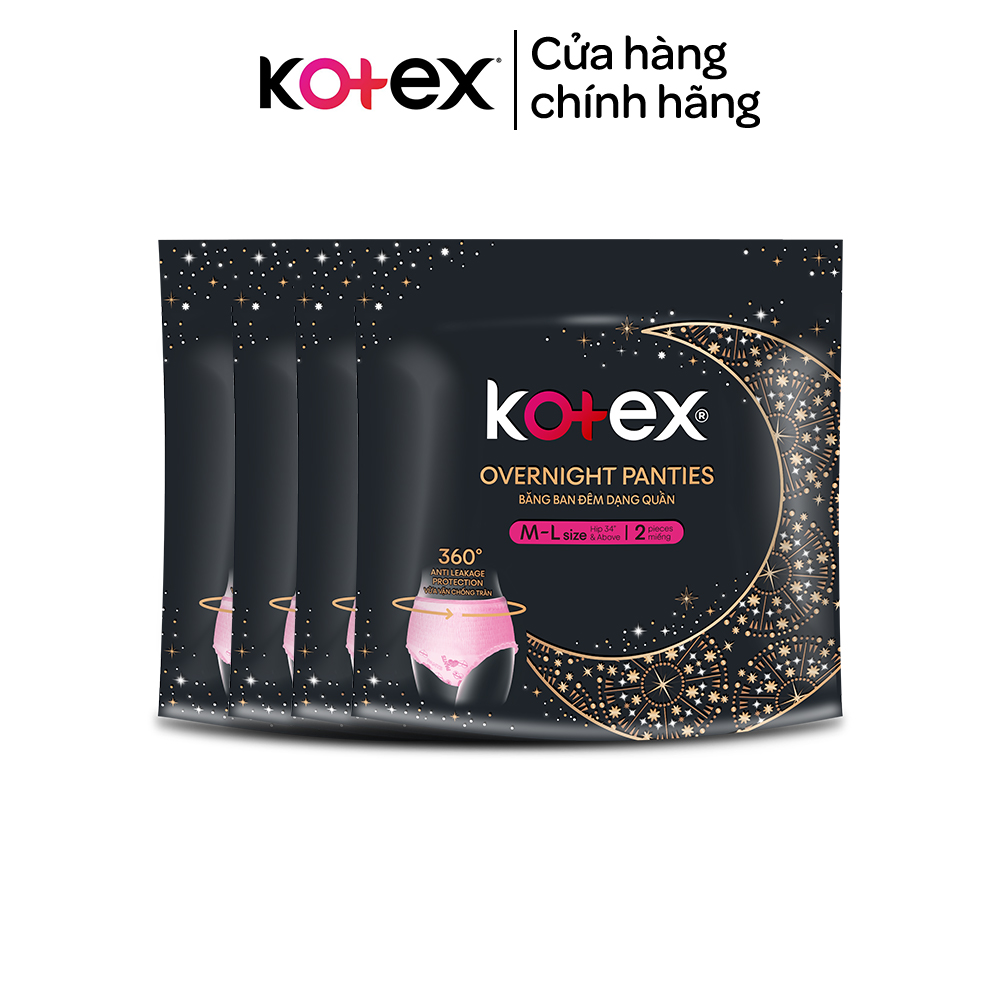 Combo Gói Kotex đêm dạng quần cõ M/L  2 quần