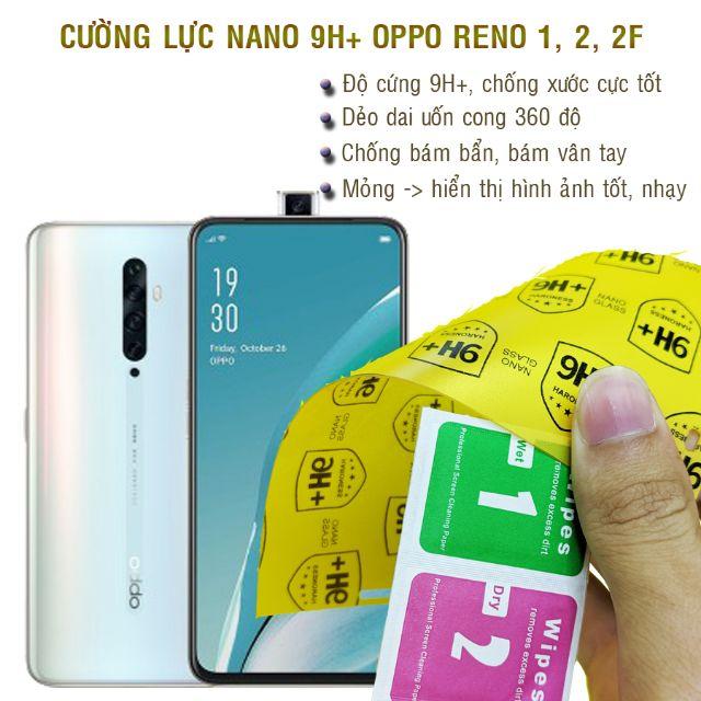 Dán cường lực dẻo nano 9H+ dành cho Oppo Reno 1, 2, 2F