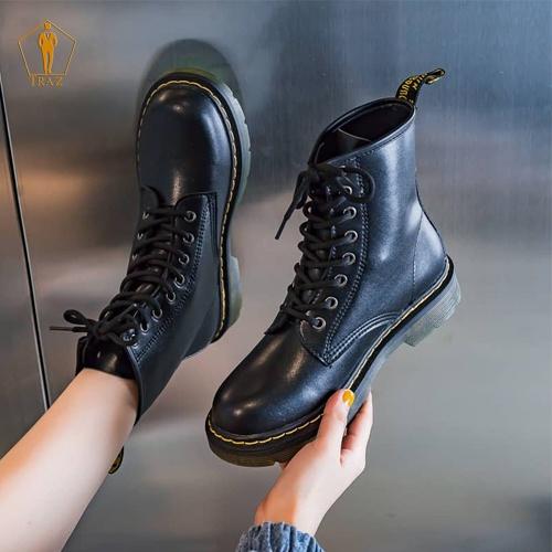 Giày combat boots nam TRAZ cao cổ, đế khâu chắc chắn