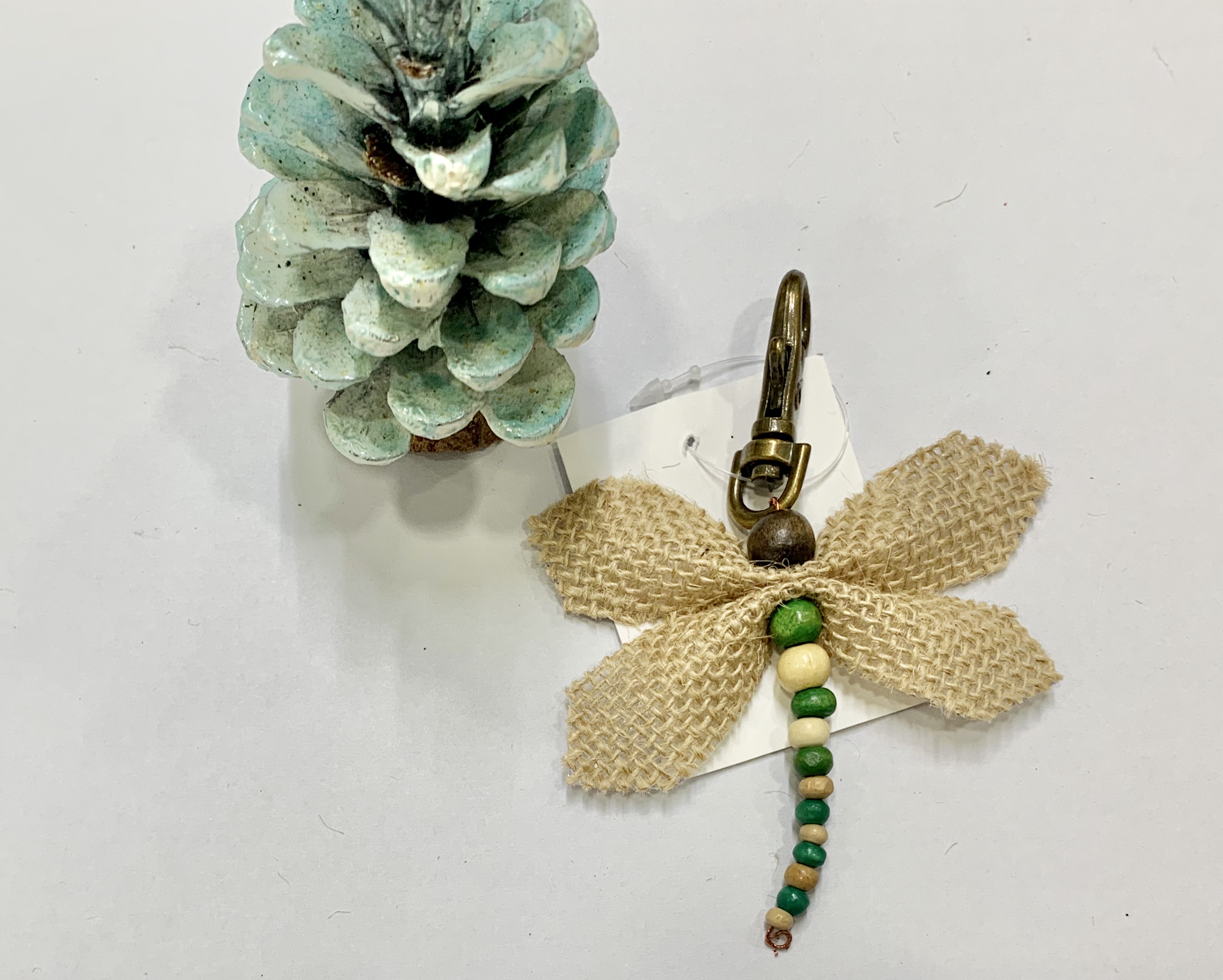 Móc khóa chuồn chuồn handmade - Giao màu ngẫu nhiên