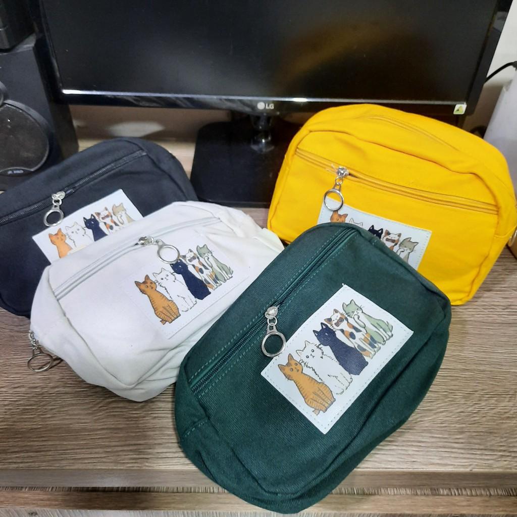 Túi Đeo chéo nữ mini Hình chú Mèo quai xách RB1 Shalla