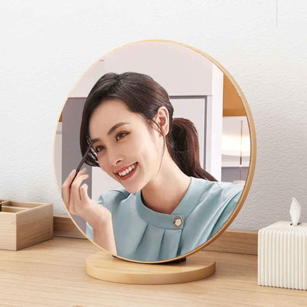 Gương Trang Điểm Để Bàn  Nhiều Kiểu Dáng Viền Gỗ Chắc Chắn AP120/AP278