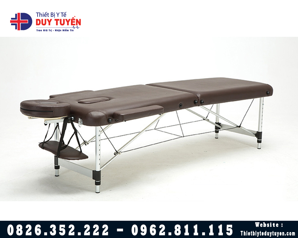 Giường Massage Gấp Gọn Chân Hợp Kim Chắc Chắn Dễ Dàng Di Chuyển Tải Trọng 250Kg