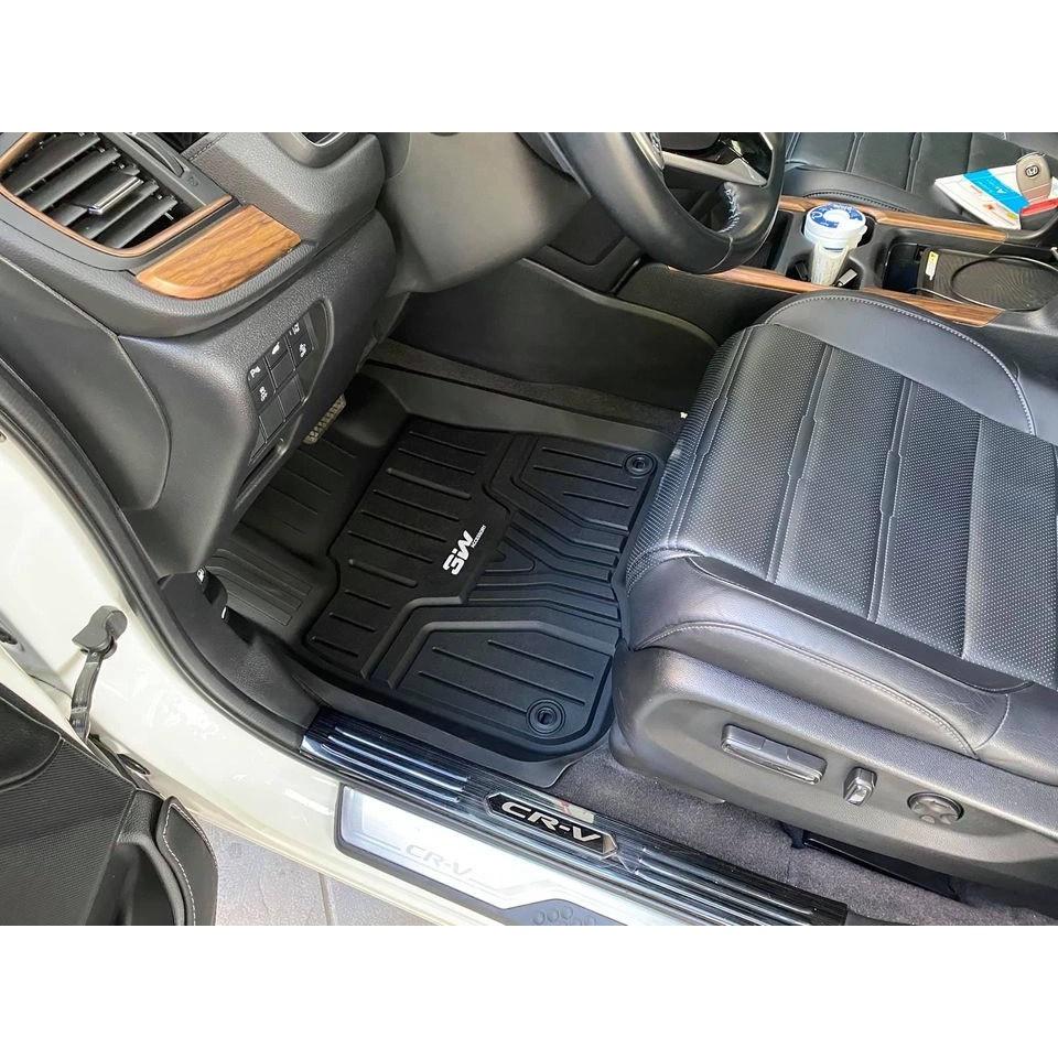 Thảm lót sàn 2 lớp xe ô tô Honda CRV 2018+ Nhãn hiệu Macsim 3W chất liệu nhựa TPE đúc khuôn cao cấp
