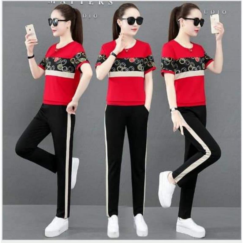 SÉT BỘ THỂ THAO PHỐI HỌA TIẾT TRÒN