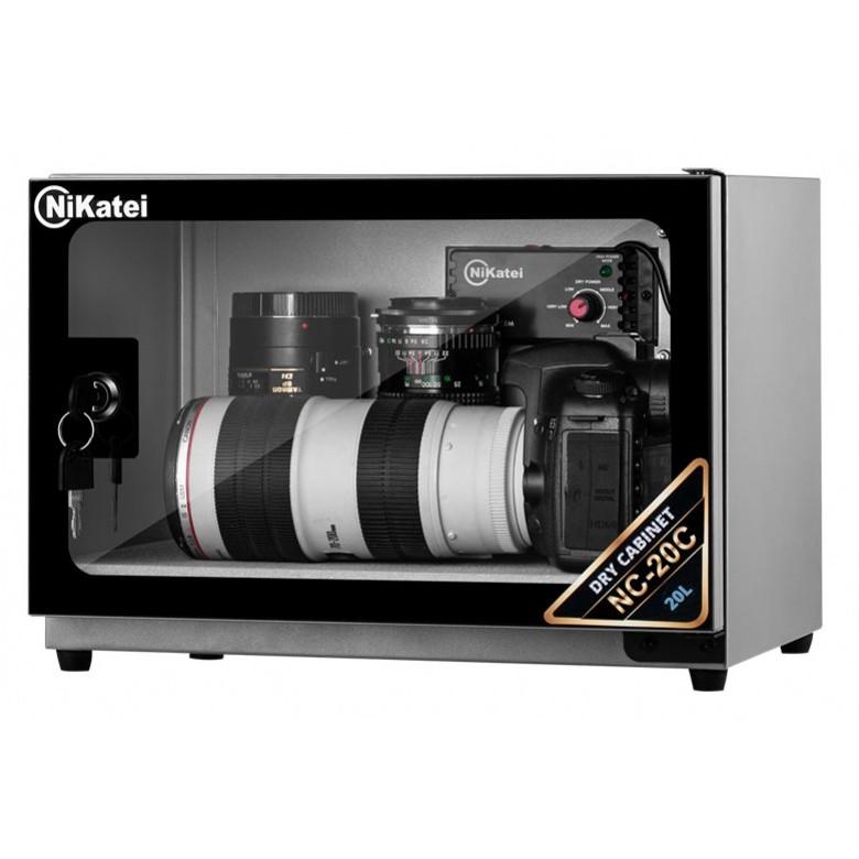 Tủ chống ẩm Nikatei NC-20C- Black -China . Tặng 01 bộ vệ sinh máy ảnh 8 in 1