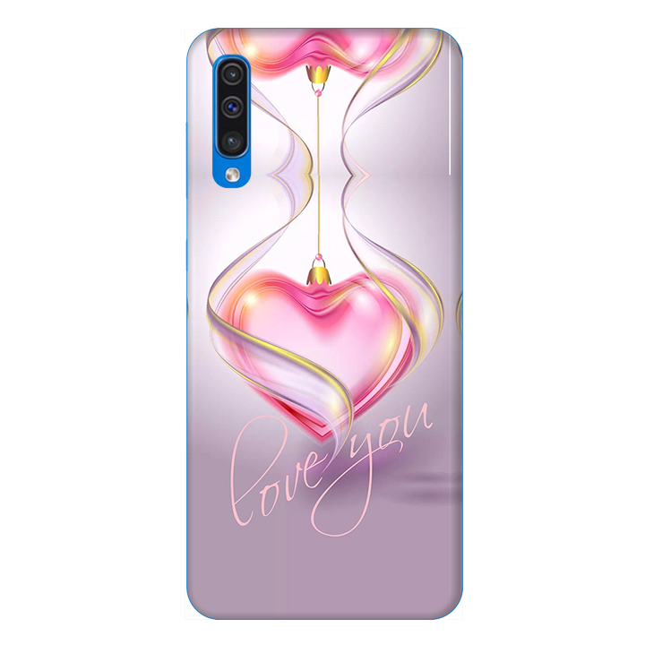 Ốp lưng dành cho điện thoại Samsung Galaxy A50 hình Trái Tim Hồng - Hàng chính hãng