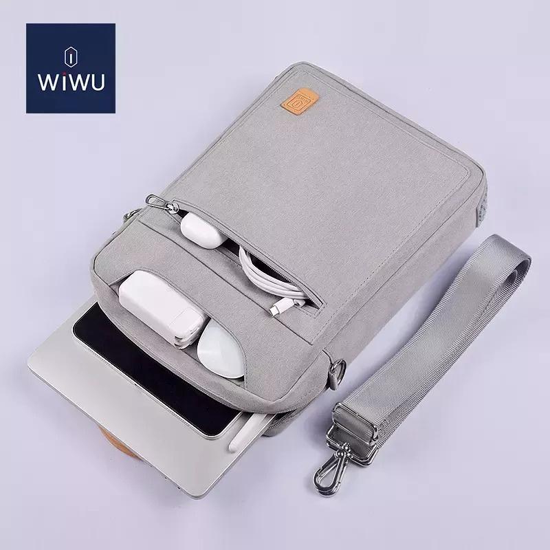 Túi sách dọc Wiwu Pioeer Cho Máy tính bảng Pro 12.9/11in  M1, Laptop, Macbook,  Surface Pro chống sốc tặng quai đeo chéo - 12.9inch