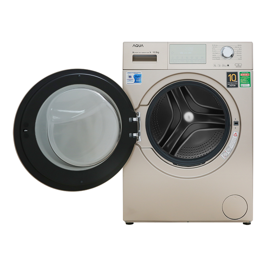 Máy Giặt Cửa Trước Inverter Aqua AQD-D1050E-N (10.5kg) - Hàng Chính Hãng