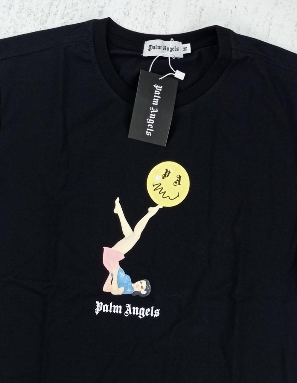 Áo Thun Tay Ngắn Unisex P@lm Angels 2021 in đơn giản hot